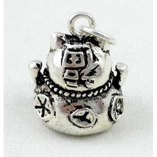 Thailand Sterling Silver pendant, antique silve