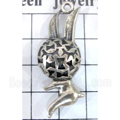 Tibetan Silver Charms pendants, Non-Nickel