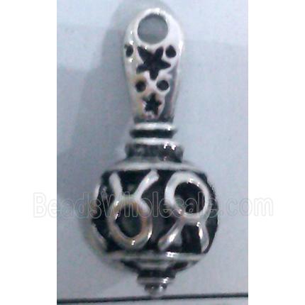 lead free and nickel free Tibetan Silver hollow pendant