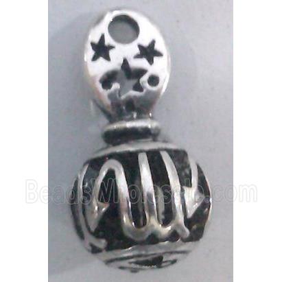 lead free and nickel free Tibetan Silver hollow pendant