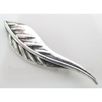 leaf, Tibetan Silver pendant, Non-Nickel