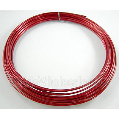 Red Aluminium flexible craft wire for necklace bacelet