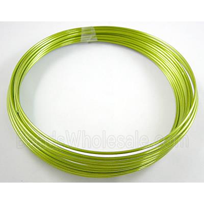 Aluminium flexible craft wire for necklace bacelet, Green