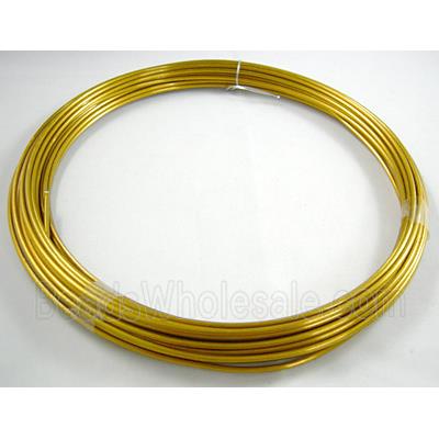 Golden Aluminium flexible craft wire for necklace bacelet
