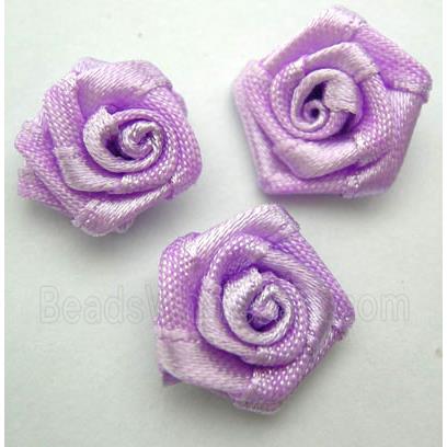 Violet Hand-Weave Clothing Rose Flower