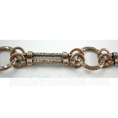 antique red Alloy Chain