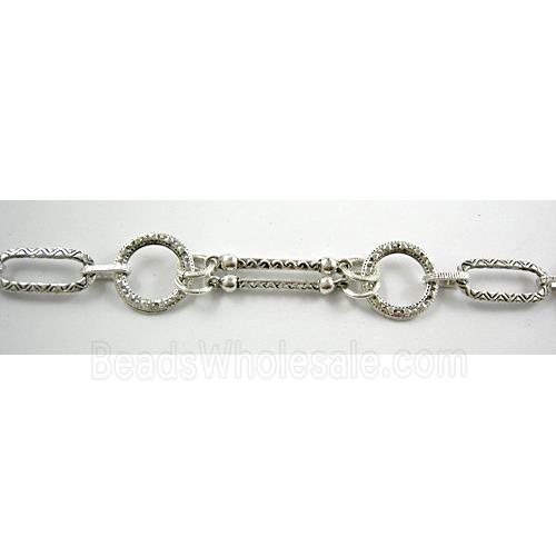 Antique Silver Alloy Chain