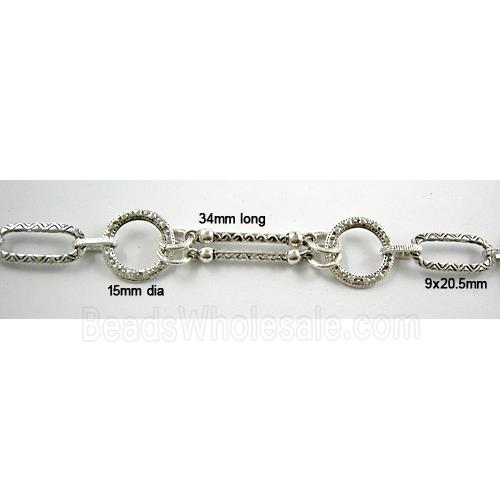 Antique Silver Alloy Chain