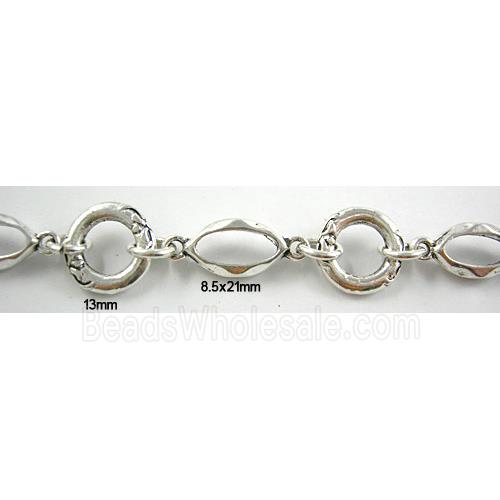 Antique Silver Alloy Chain