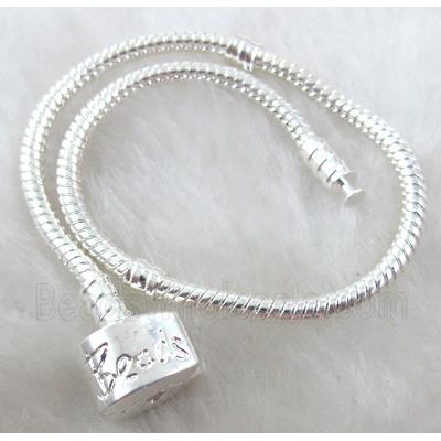 Stopper Bracelet, Copper, magnetic clasp, silver Plated, nickel free