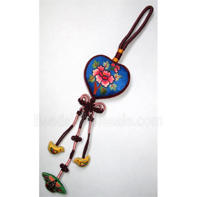 handmade Embroidery silk jewelry
