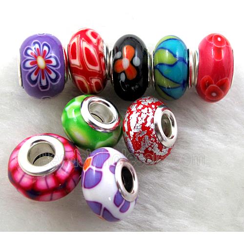 Fimo Polymer Clay Beads, mix color