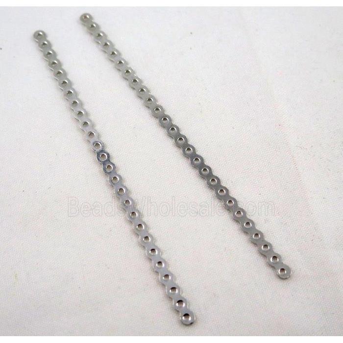 jewelry spacer bead, iron, platinum plated
