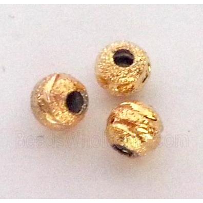 colorfast copper bead, gold plated