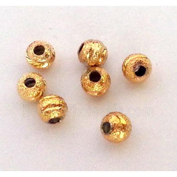 colorfast copper bead, gold plated