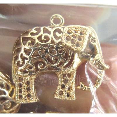 colorfast copper pendant, 18K gold plated