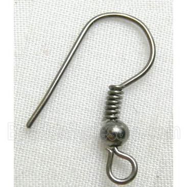black Earring Hook, iron