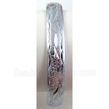 Copper Bangle, Platinum Plated, Nickel Free, Lead Free