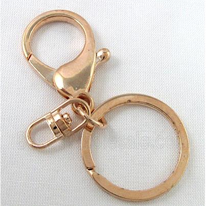 DIY key clasp, light-gold