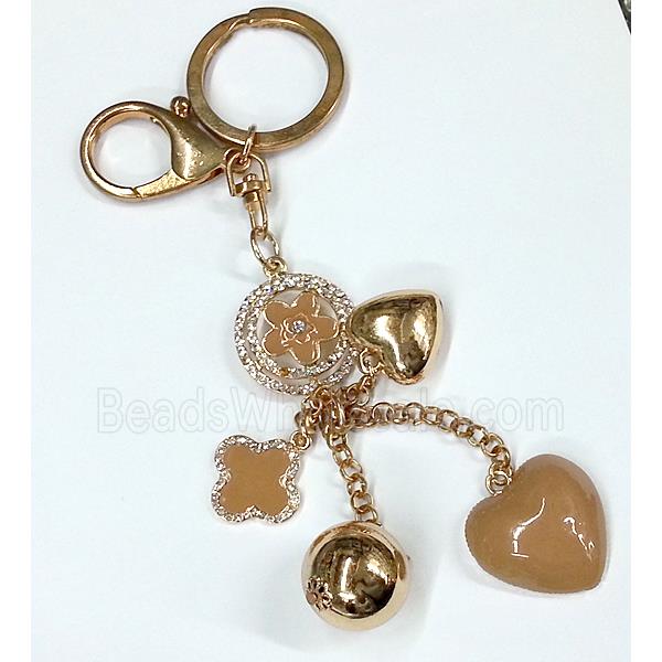 DIY key clasp, light-gold