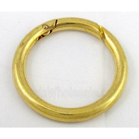 alloy Carabiner Clasp, gold plated