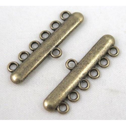 bracelet bar, alloy connector, bronze
