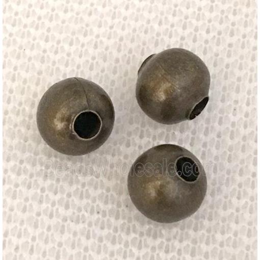 round beads, iron, bronze