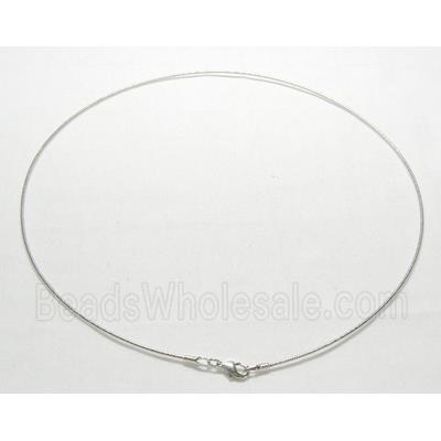 Silver Plated Copper Necklace wire