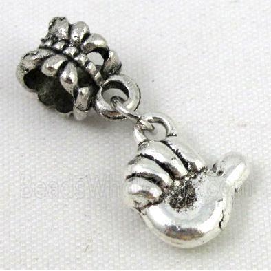 Bracelet spacer, alloy hanger, pendant