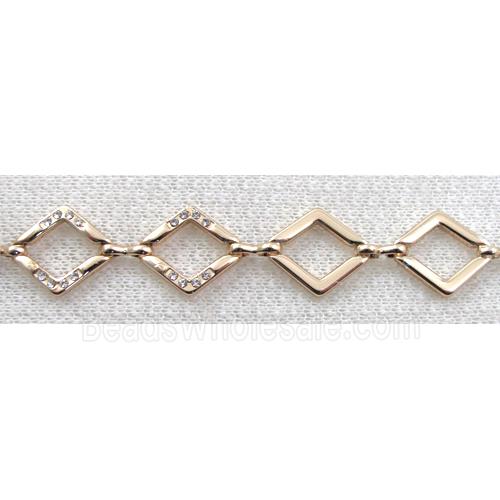 14k Gold Plated Alloy Bracelet, Nickel Free, Lead Free