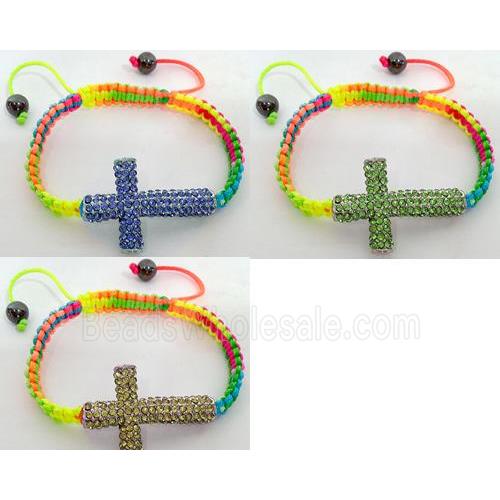 Friendship Bracelets, resizable, mixed color, hand-made