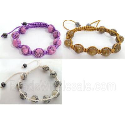 Friendship Bracelets, resizable, mixed color, hand-made