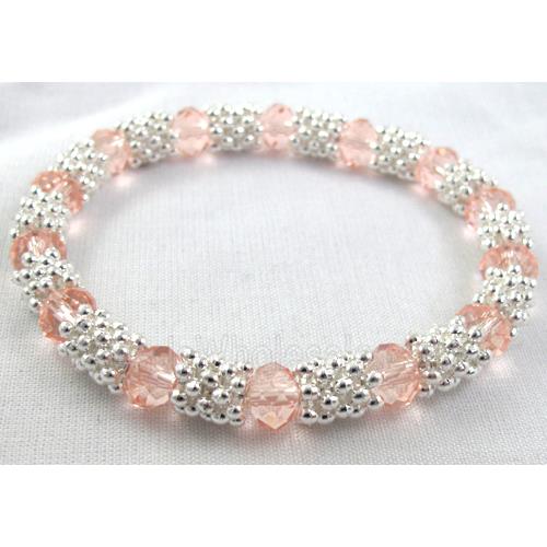 Stretchy Chinese Crystal glass Bracelet