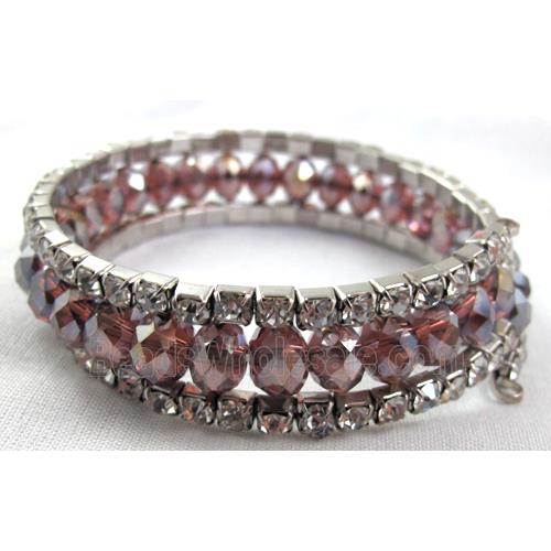 amethy Chinese Crystal Bracelets with Rhinestone