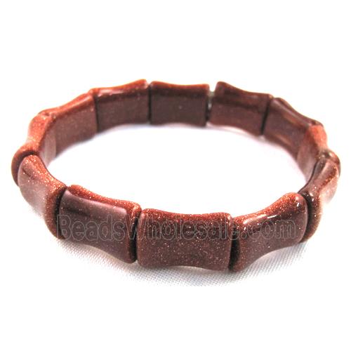 goldsand stone bracelet, stretchy