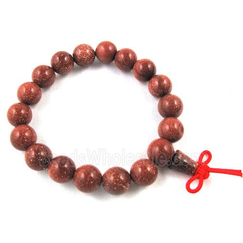 gold sandstone bracelet, stretchy