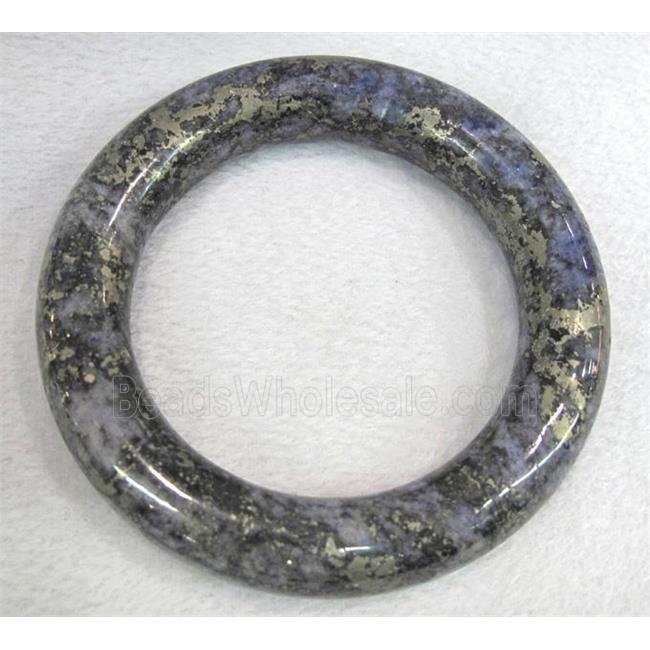 golden-spot purple jasper bangle
