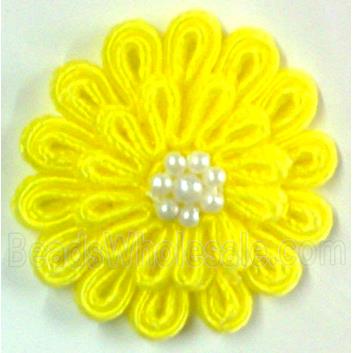 Crochet Handcraft Flower, yellow