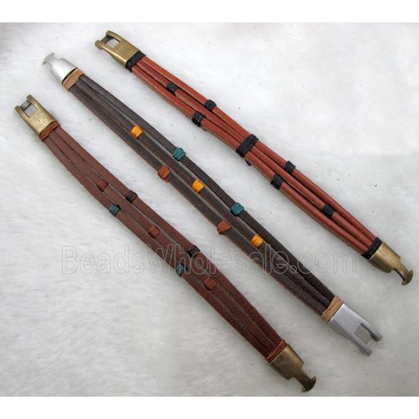 Genuine Leather Bracelet, Mix