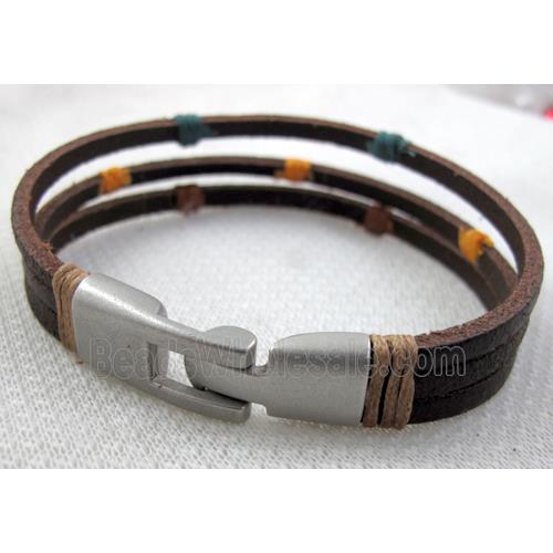 Genuine Leather Bracelet, Mix