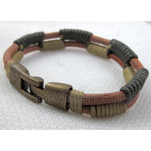 Genuine Leather Bracelet, Mix