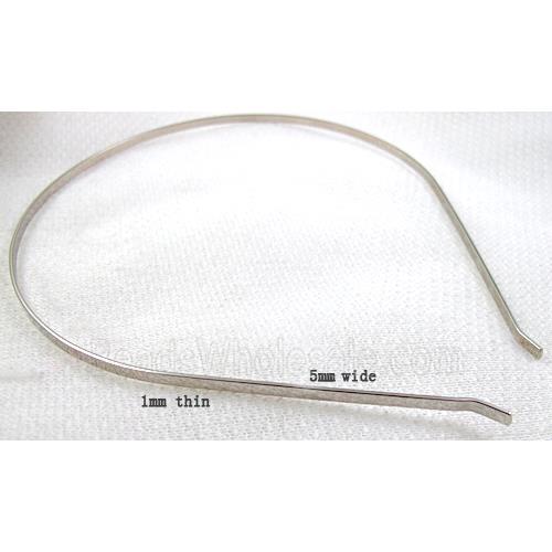 Platinum Plated  steel alloy Hair Bands
