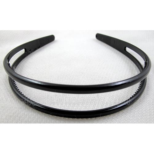Black Plastic Hair Bands