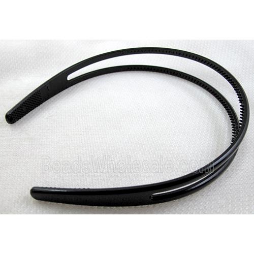 Black Plastic Hair Bands