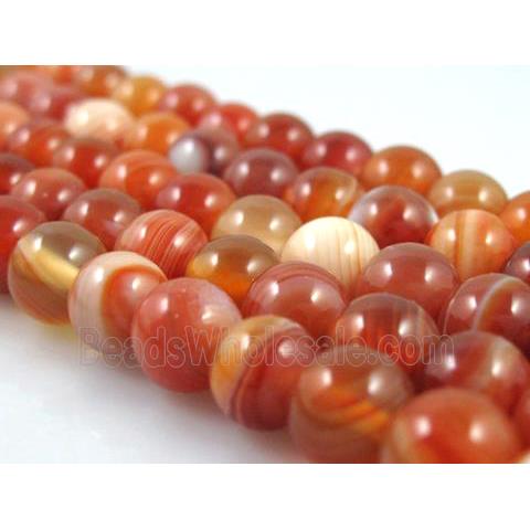 round stripe Agate Beads