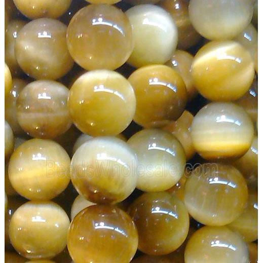 golden Tiger eye beads, AA Grade, round