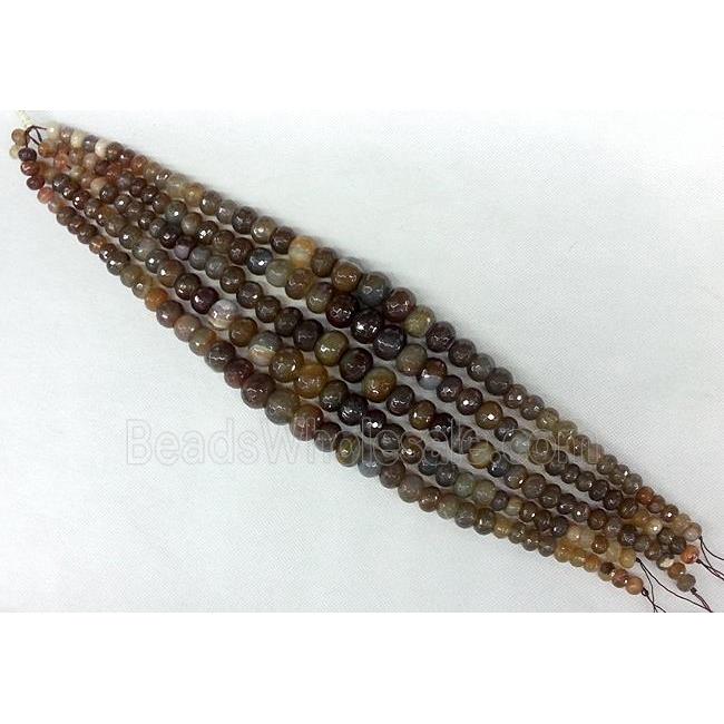 Agate rondelle beads Necklace Chain