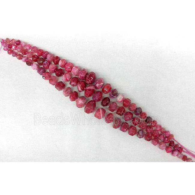 red Agate Necklace Chain, rondelle
