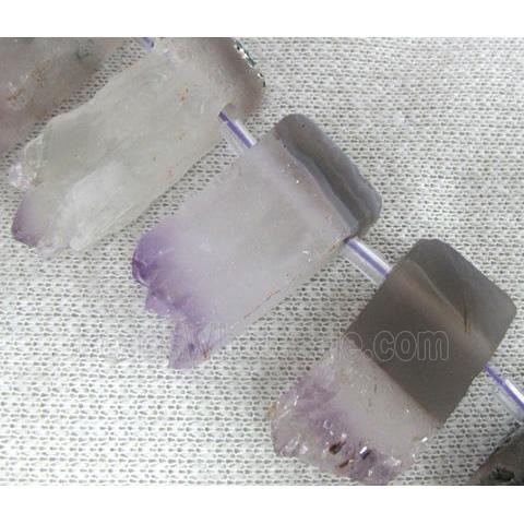 amethyst beads, druzy cluster, slab