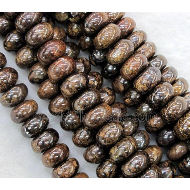 Bronzite Stone Beads, rondelle